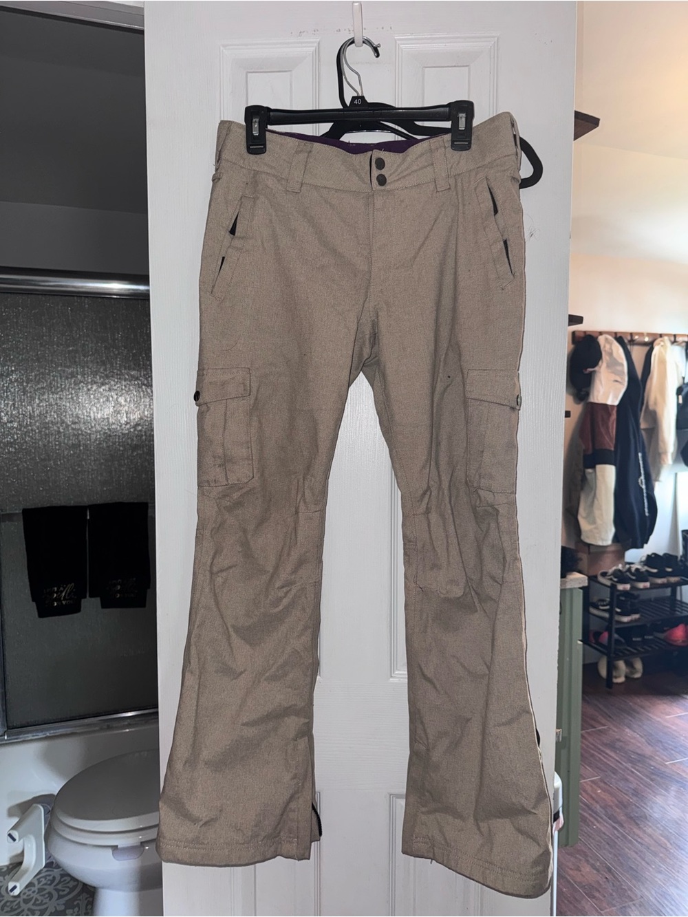 Women’s Tan Cargo Snow/Ski Pants by aperture